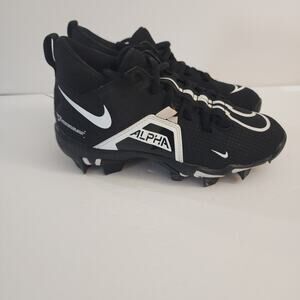 Nike Alpha Cleats Football Youth 1.5Y Black/White